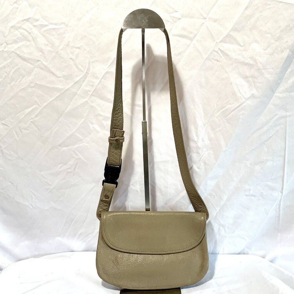 DRY CREEK LEATHER Jean E. Olson Crossbody Purse Small Bag Soft Leather USA - VTG